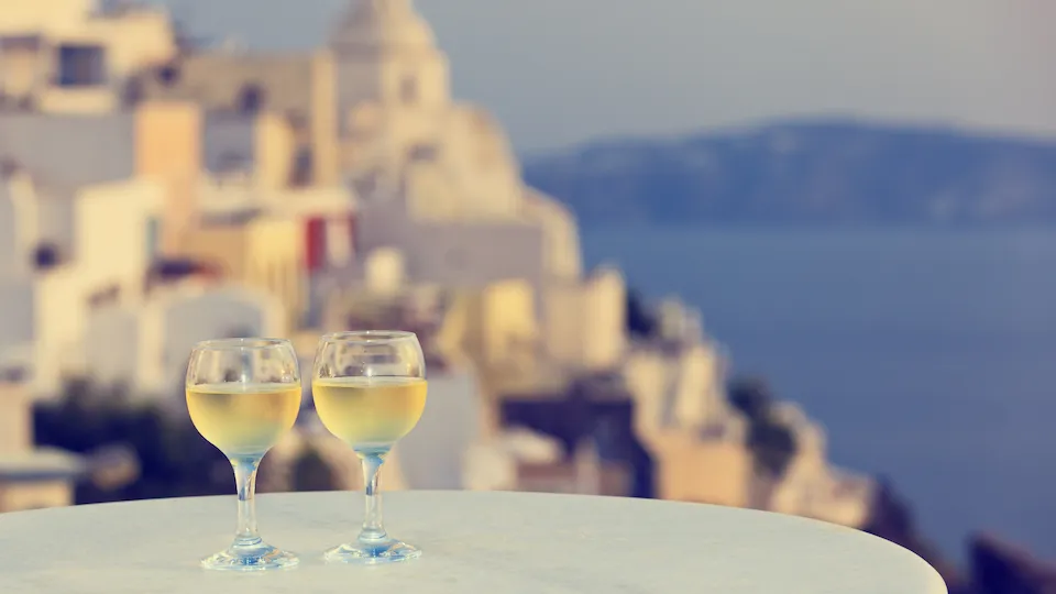 Assyrtiko Wines in Santorini, Greece